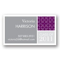 Checkered -- Grape Calling Card