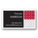 Checkered -- Merlot Calling Card