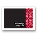 Checkered -- Merlot Thank You Card