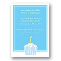 Cupcake -- Sky Birthday Invitation