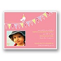 Banner Year -- Pink Photo Birthday Invitation