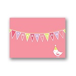 Banner Year -- Pink Thank You Card