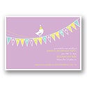 Banner Year -- Violet Birthday Invitation