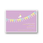 Banner Year -- Violet Birthday Invitation