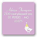 Banner Year -- Violet Address Label