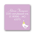 Banner Year -- Violet Address Label
