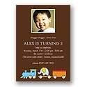 Choo Choo! -- Photo Birthday Invitation
