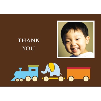 Choo Choo! -- Photo Thank You Card
