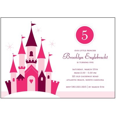 Princess Party Invitations on Pink Princess    Birthday Party Invitation   Pear Tree Greetings