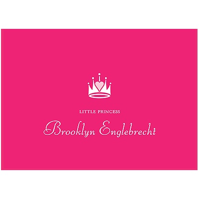 Pink Princess -- Thank You Card