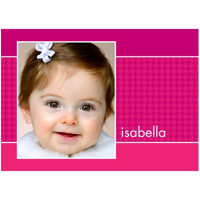 All Girl -- Photo Thank You Card