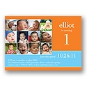 Year in Review -- Orange Birthday Invitation