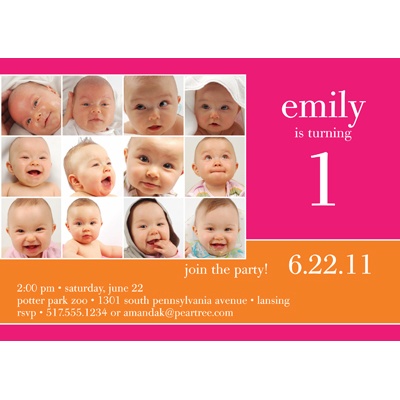 Year in Review -- Lipstick Birthday Invitation Year in Review -- Lipstick Birthday Invitation