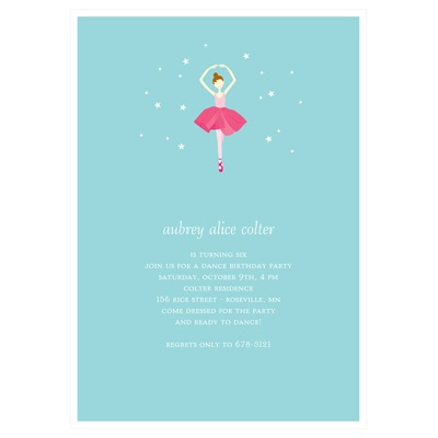 Twinkle Toes -- Birthday Party Invitation