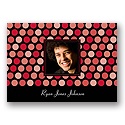 Inviting Dots -- Merlot Photo Thank You Card