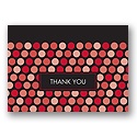 Inviting Dots -- Merlot Thank You Card