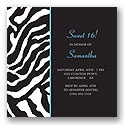 Wild Night Out - Blue Birthday Party Invitation