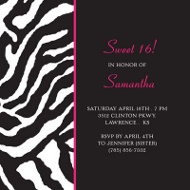 Wild Night Out - Lipstick Birthday Party Invitation