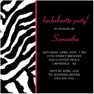Bachelorette Party Invitations on Lipstick Bachelorette Party Invitation    Wild Night Out   Pear Tree