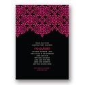 Delicate Lace -- Ebony Birthday Party Invitation