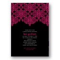 Delicate Lace -- Ebony Bachelorette Party Invitation