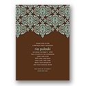 Delicate Lace -- Mocha Birthday Party Invitation
