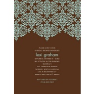 Delicate Lace - Mocha Bridal Shower Invitation