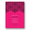 Delicate Lace -- Lipstick Bachelorette Party Invitation