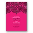Delicate Lace - Lipstick Bridal Shower Invitation