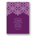 Delicate Lace -- Grape Birthday Party Invitation