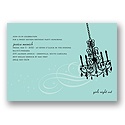 Elegant Affair -- Aqua Birthday Party Invitation