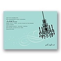 Elegant Affair -- Aqua Bachelorette Party Invitation