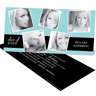 Fantastic Five -- Photo Graduation Invitations