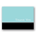 Classy Colors -- Aqua Thank You Card