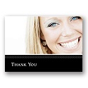 Classy Colors -- Ebony Photo Thank You Card
