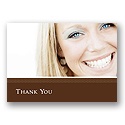 Classy Colors -- Mocha Photo Thank You Card