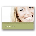 Classy Colors -- Olive Photo Thank You Card