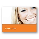 Classy Colors -- Orange Photo Thank You Card