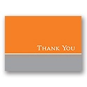 Classy Colors -- Orange Thank You Card