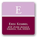 Classy Colors -- Grape Address Label