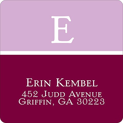 Classy Colors -- Grape Address Label