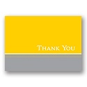 Classy Colors -- Canary Thank You Card