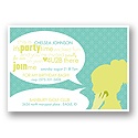 C U There -- Aqua Birthday Party Invitation