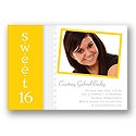 Sweet as Can Be -- Canary Birthday Party Invitation