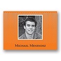 Primary Dots -- Orange Photo Thank You Card