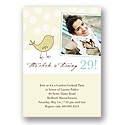 Cool Chick -- Ivory Recycled Birthday Party Invitation