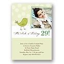 Cool Chick -- Olive Recycled Birthday Party Invitation