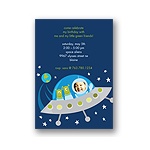 Green Friends -- Recycled Birthday Invitation