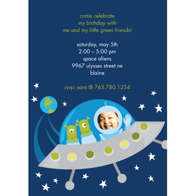 Green Friends - Recycled Birthday Invitation