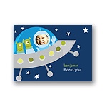 Green Friends -- Recycled Photo Thank You Card